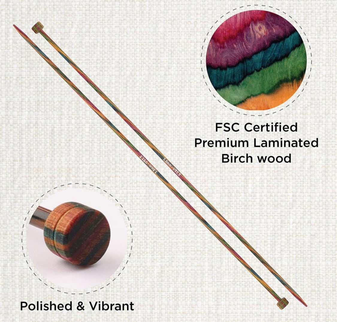 KnitPro Symfonie Single Point Knitting Needles - 30cm