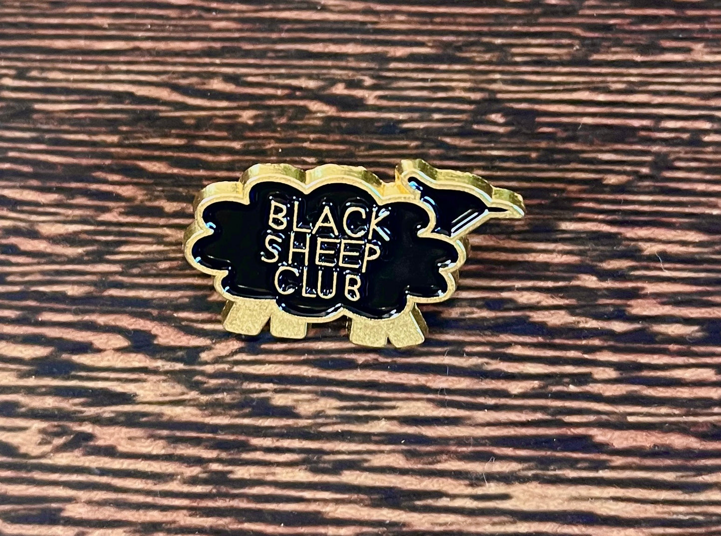 Team Lolly 'Black Sheep Club' enamel pin badge