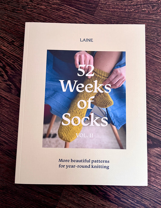 52 Weeks of Socks Vol. II by Laine (Soft Cover Version)