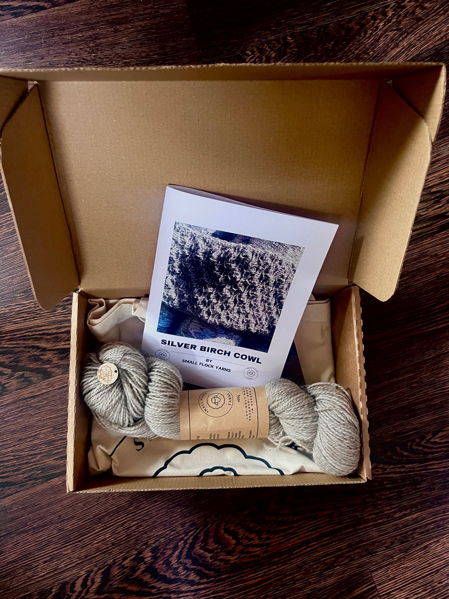 Silver Birch Cowl Knitting Kit