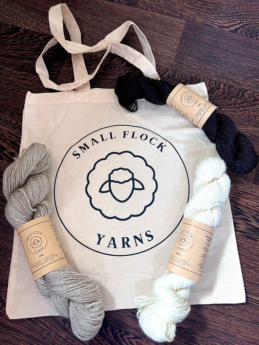 The complete Small Flock Yarn Collection